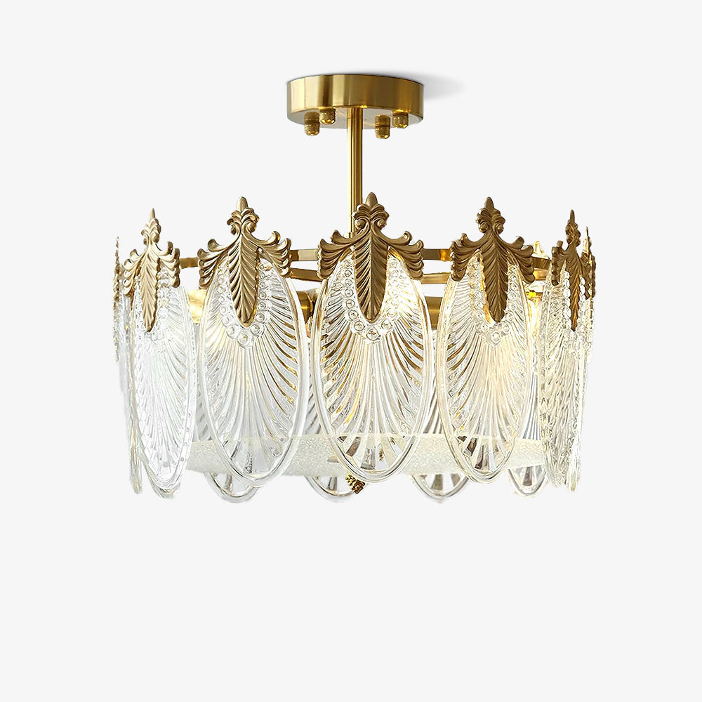 Velmira – LED Deckenlampe mit Glasornamenten
