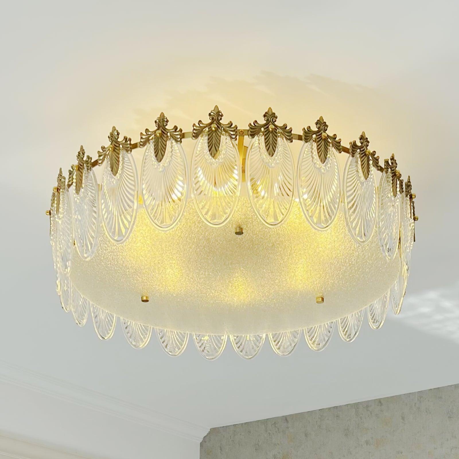 Velmira – LED Deckenlampe mit Glasornamenten