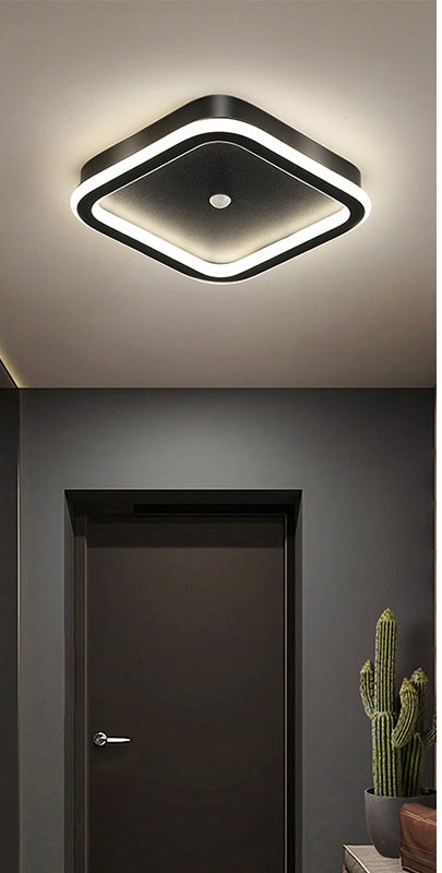 Zerian | Quadrat Deckenleuchte mit LED-Rahmen