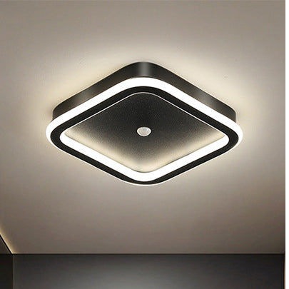 Zerian | Quadrat Deckenleuchte mit LED-Rahmen