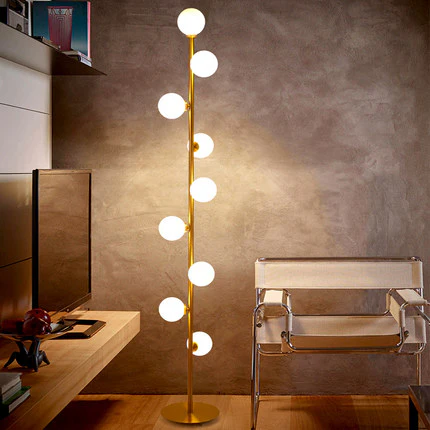 Celestina | Designer Stehlampe mit Kugellicht