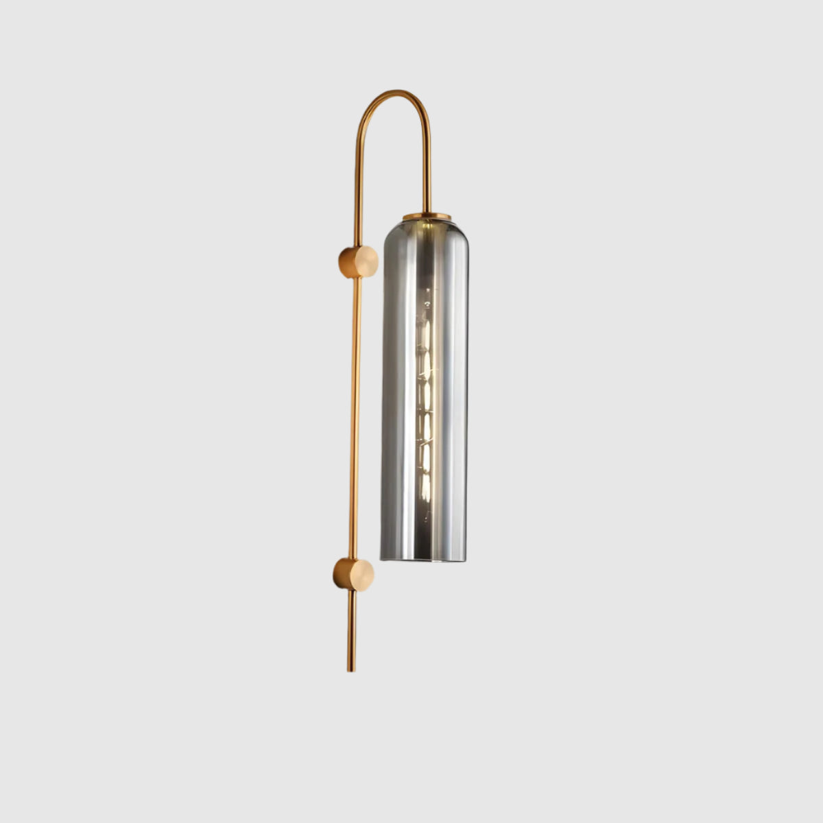 Evelor | Zylinder Wandleuchte mit Glasdesign