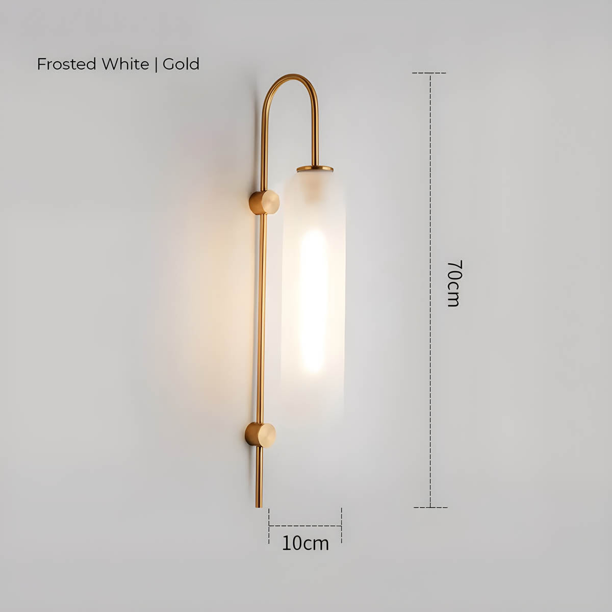 Evelor | Zylinder Wandleuchte mit Glasdesign