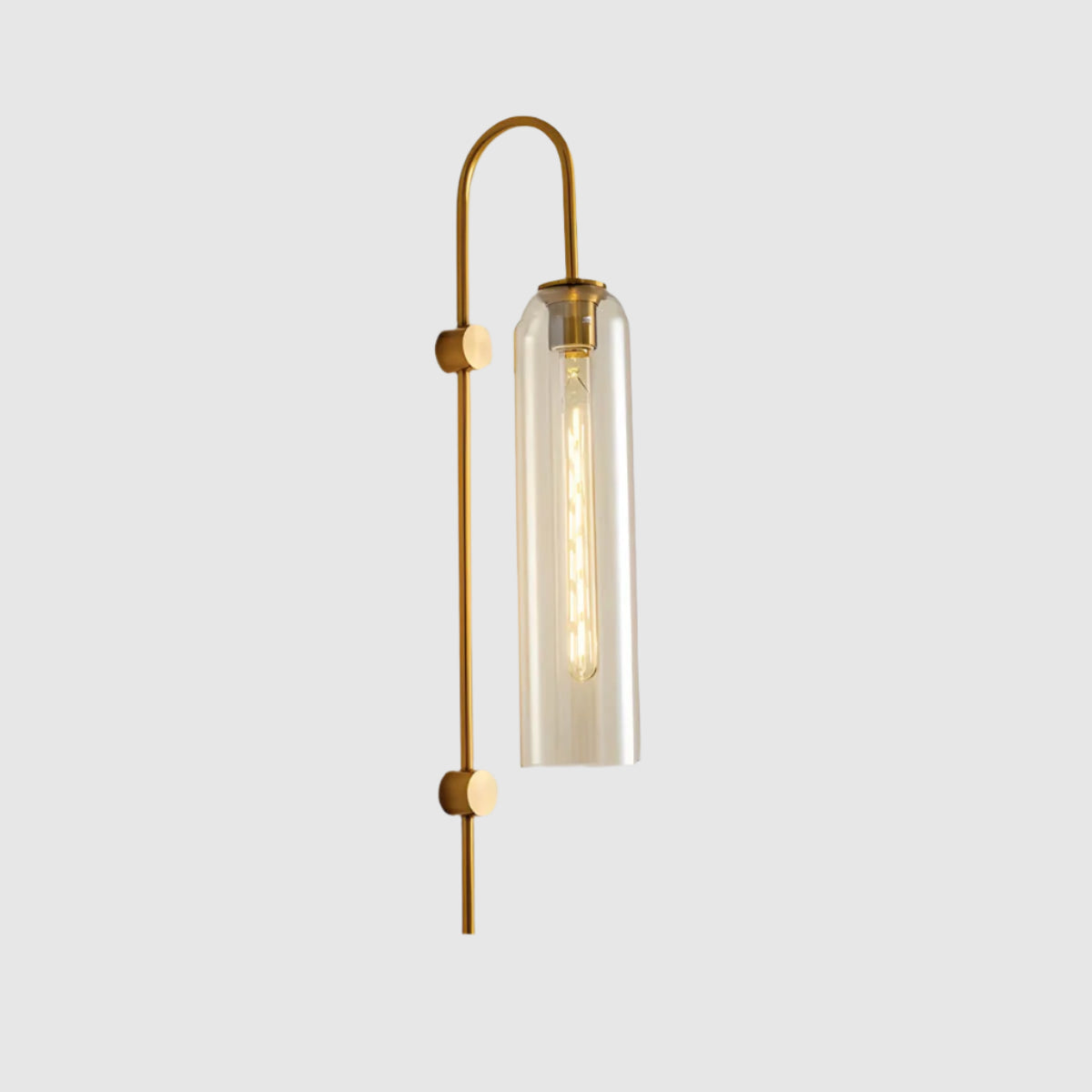 Evelor | Zylinder Wandleuchte mit Glasdesign