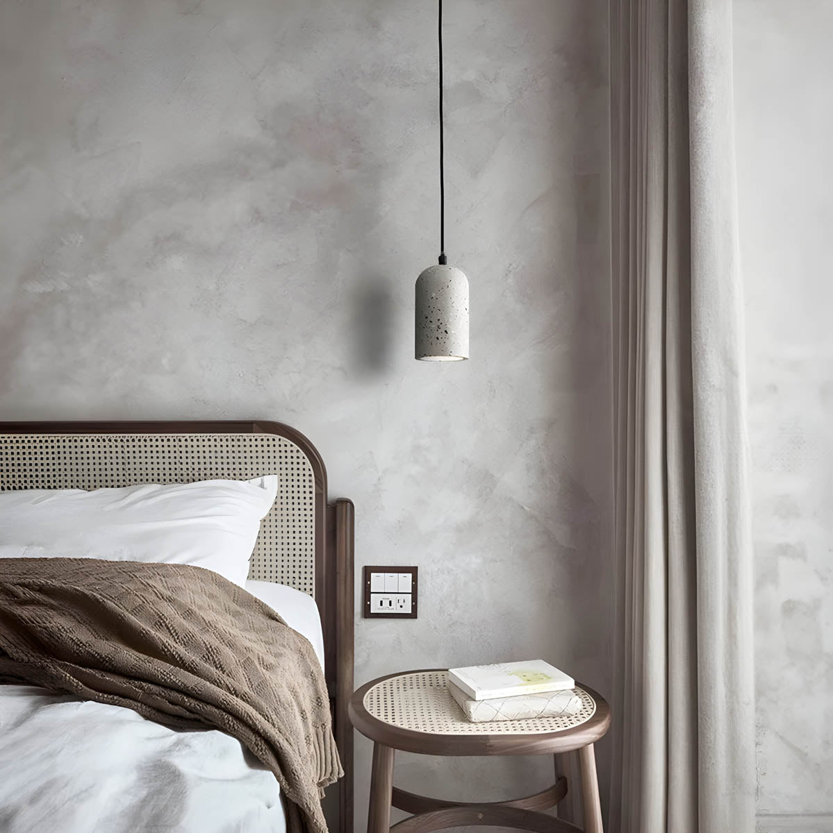 Nerian | Zylinder Pendelleuchte mit Terrazzo-Optik