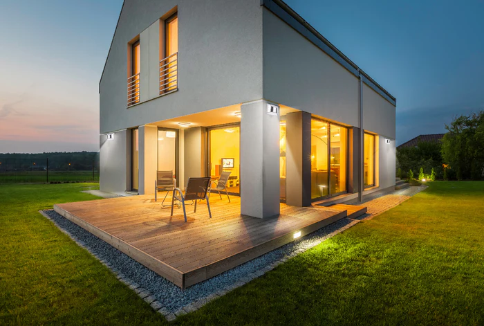 Oryntar | Solar LED Außenwandleuchte