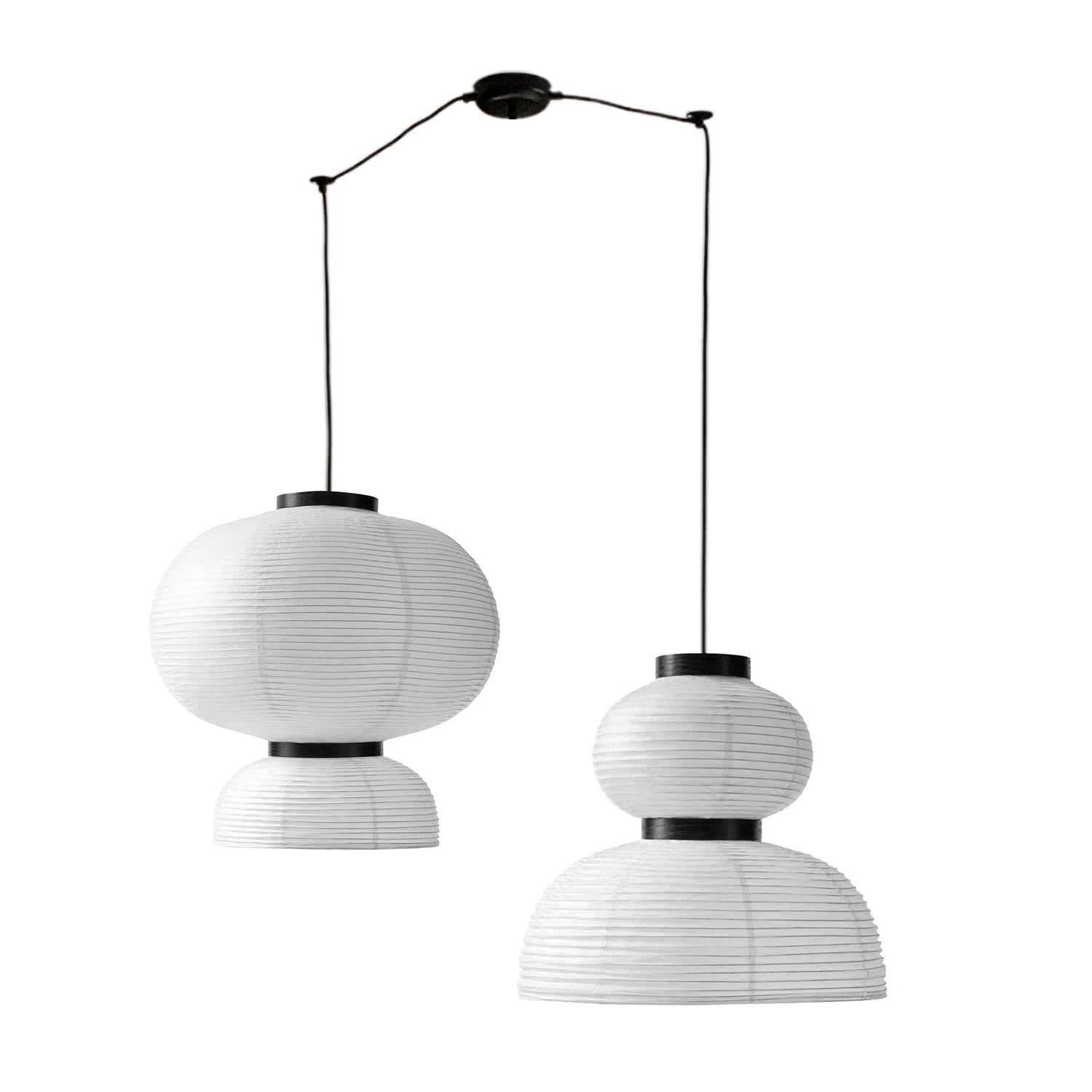 Japandi | Papier Hängeleuchte Deckenlampe