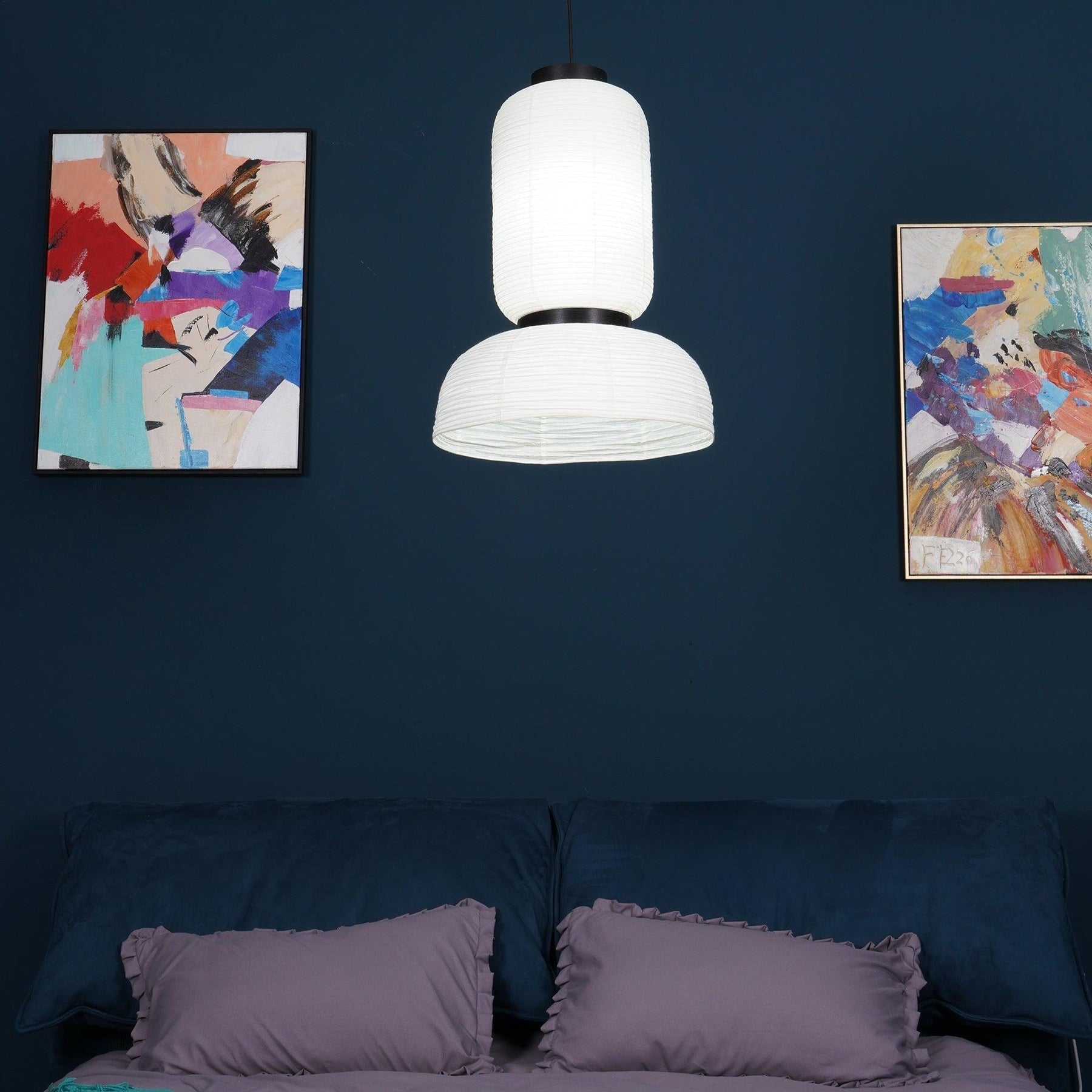 Japandi | Papier Hängeleuchte Deckenlampe