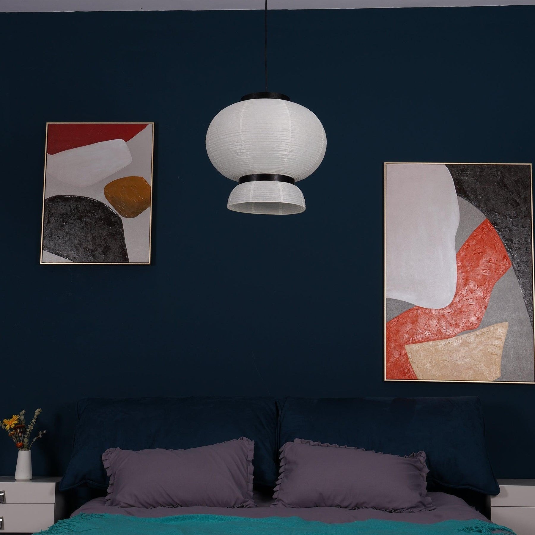 Japandi | Papier Hängeleuchte Deckenlampe