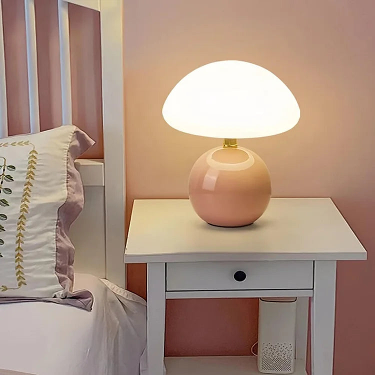Französisch Creme | Pilz Lampe