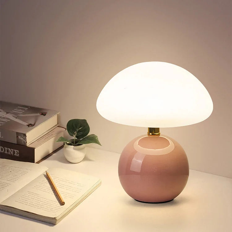 Französisch Creme | Pilz Lampe