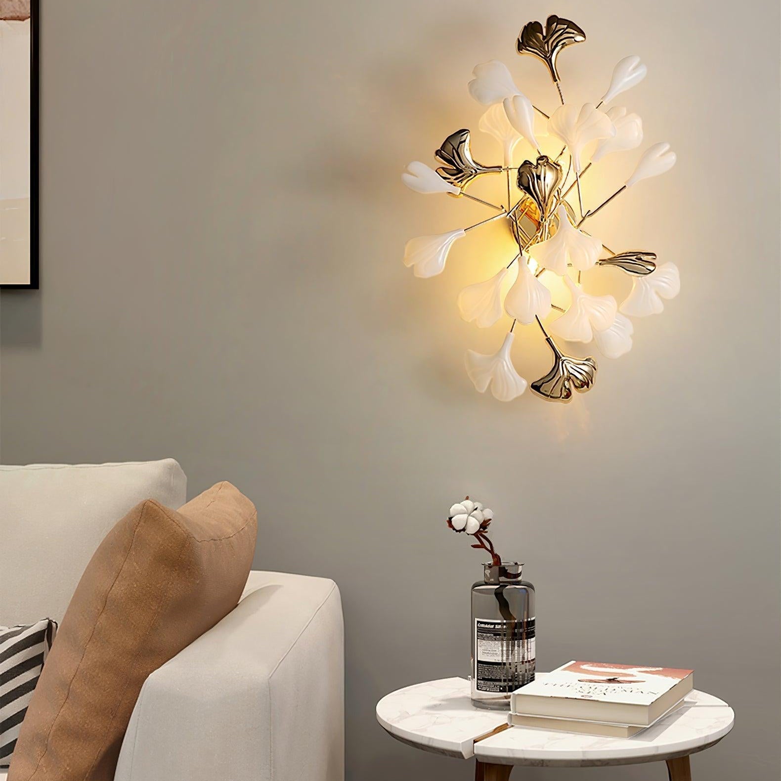 Flora | Keramik-Wandlampe Blumenblüten Design