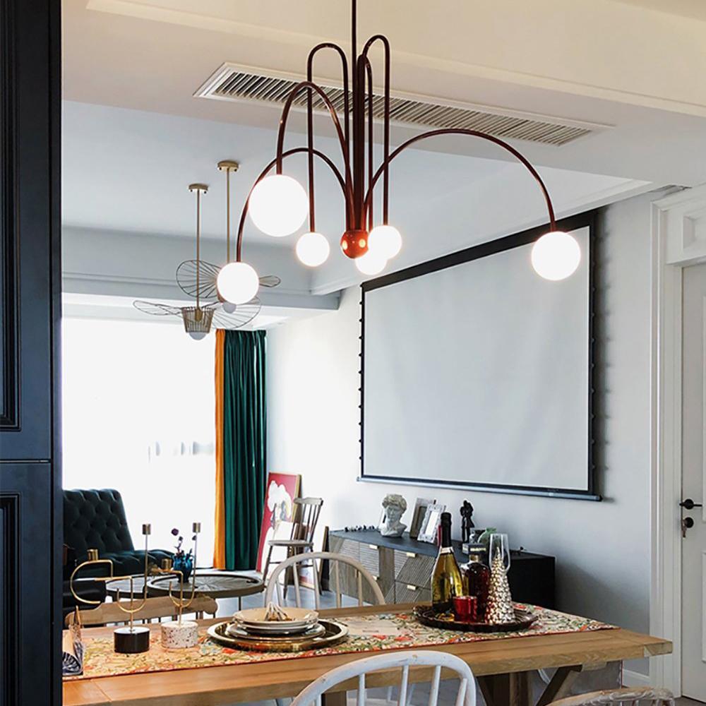 Arlina – Designer Deckenleuchte mit Glas-Kugeln