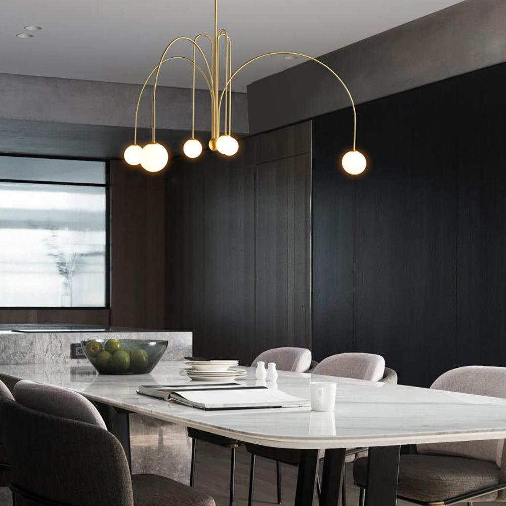 Arlina – Designer Deckenleuchte mit Glas-Kugeln