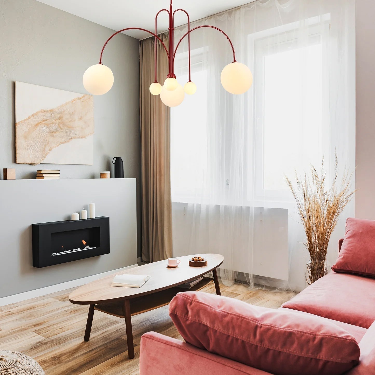 Arlina – Designer Deckenleuchte mit Glas-Kugeln