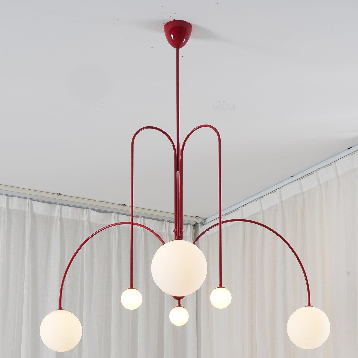 Arlina – Designer Deckenleuchte mit Glas-Kugeln