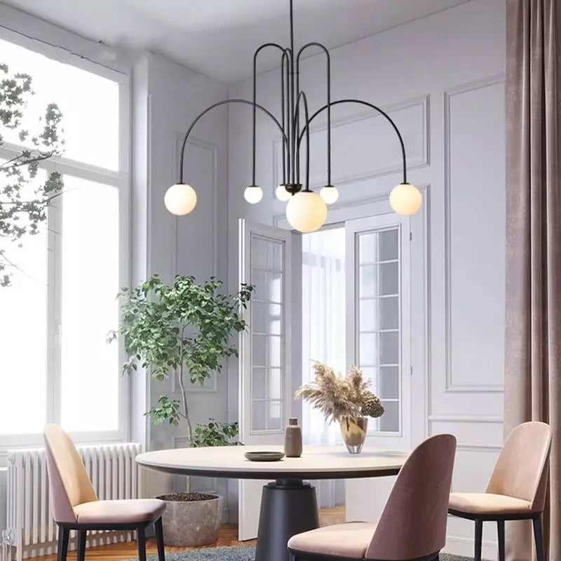 Arlina – Designer Deckenleuchte mit Glas-Kugeln