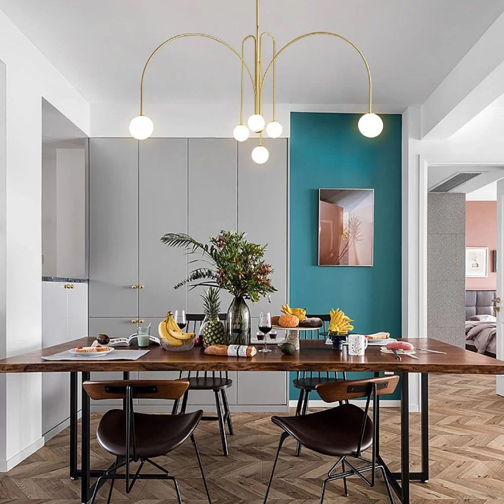 Arlina – Designer Deckenleuchte mit Glas-Kugeln