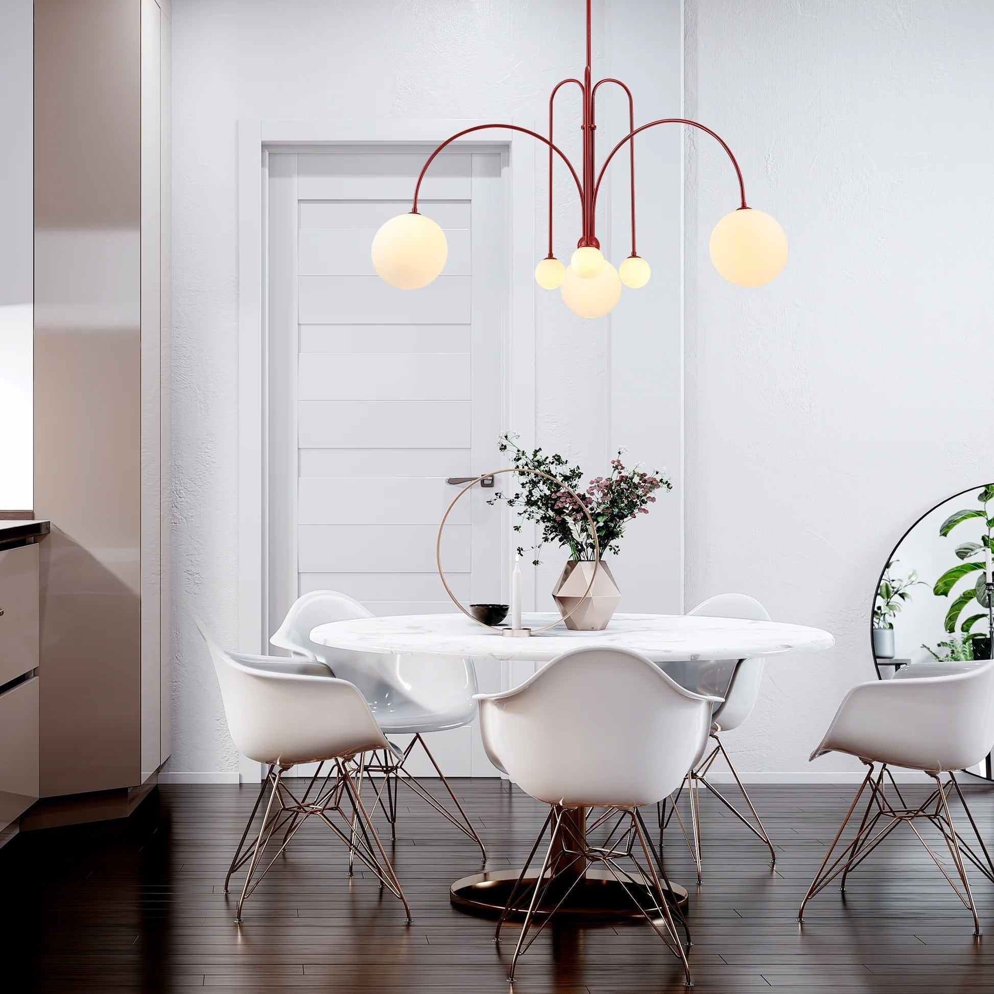 Arlina – Designer Deckenleuchte mit Glas-Kugeln