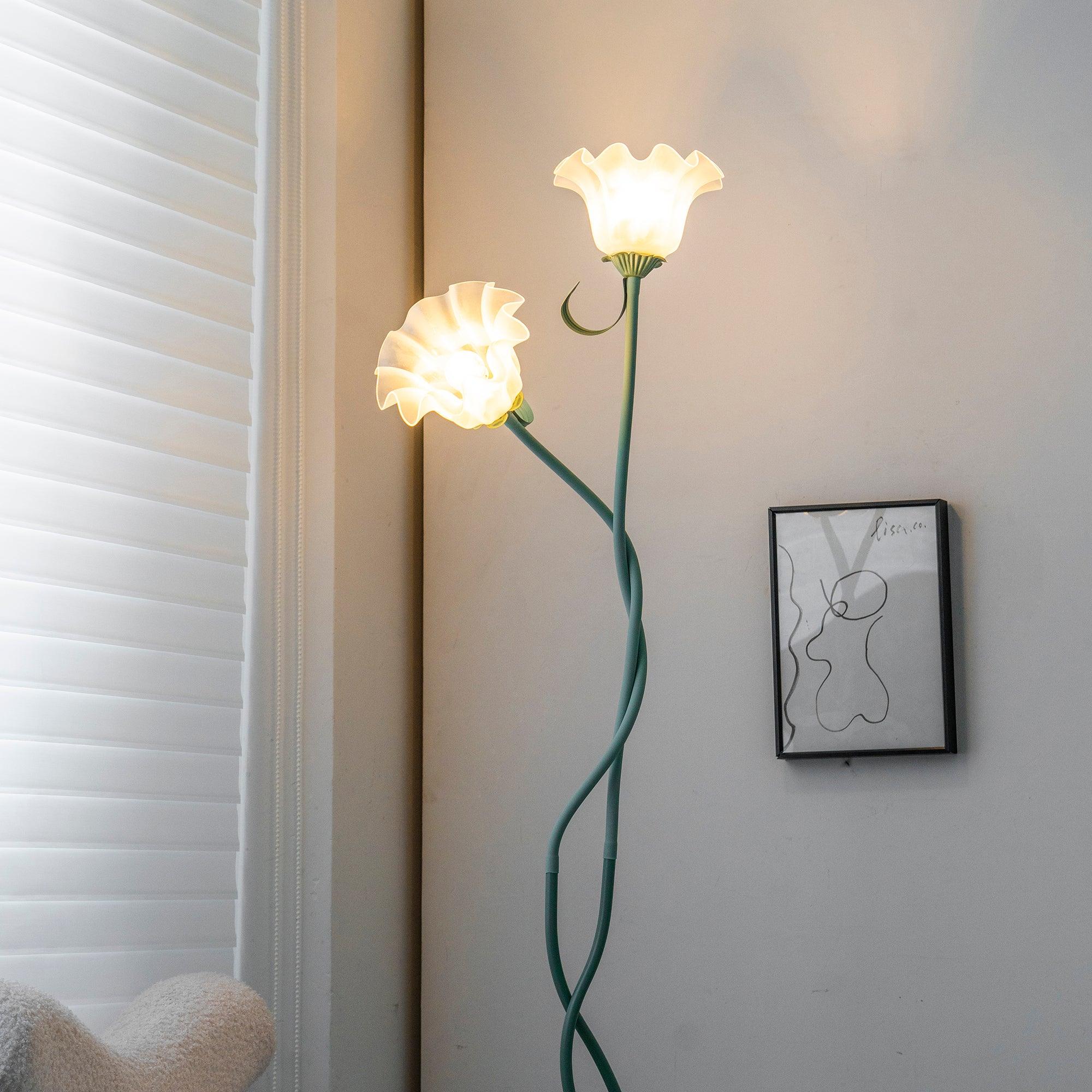 Bloomora | Blühende Design-Stehlampe