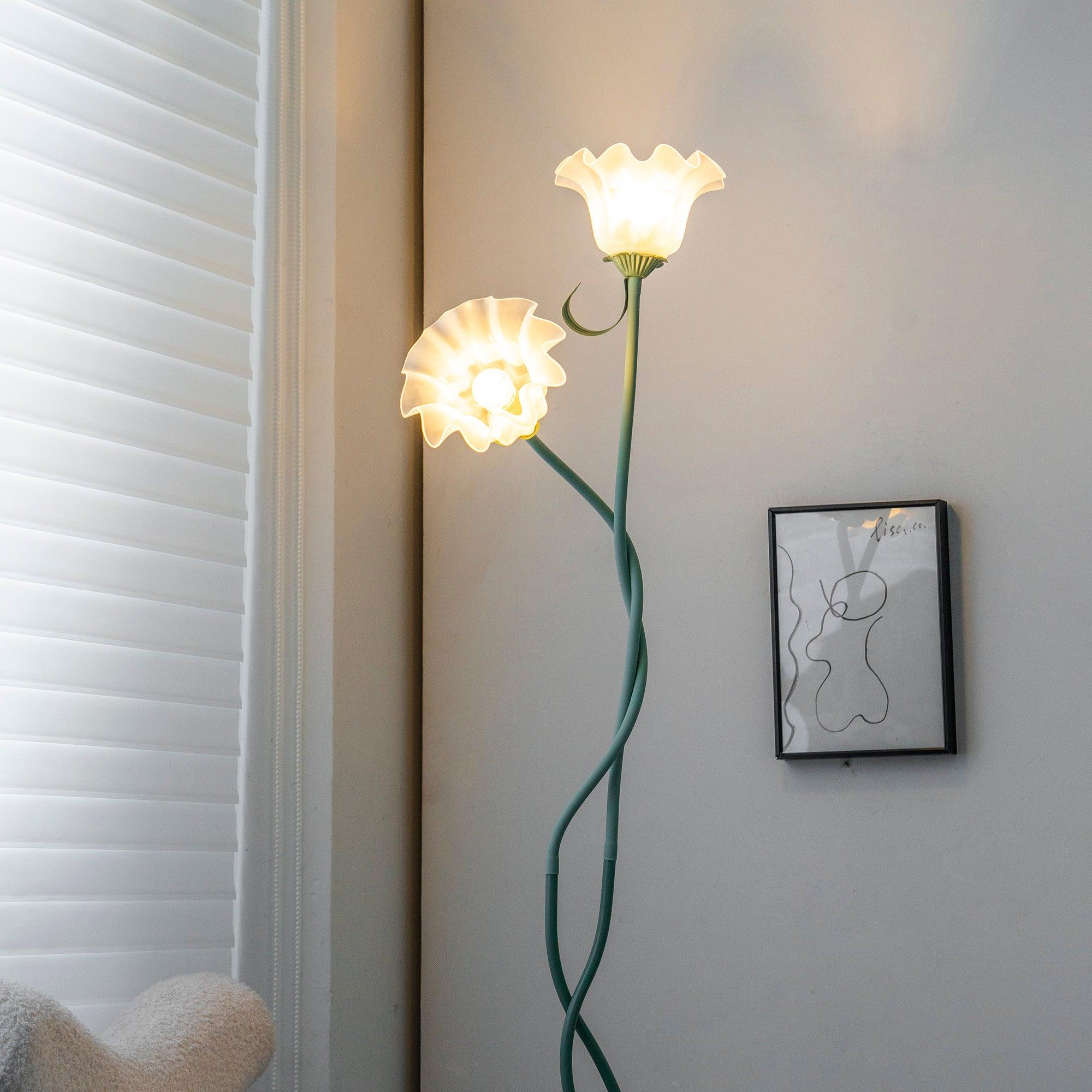 Bloomora | Blühende Design-Stehlampe