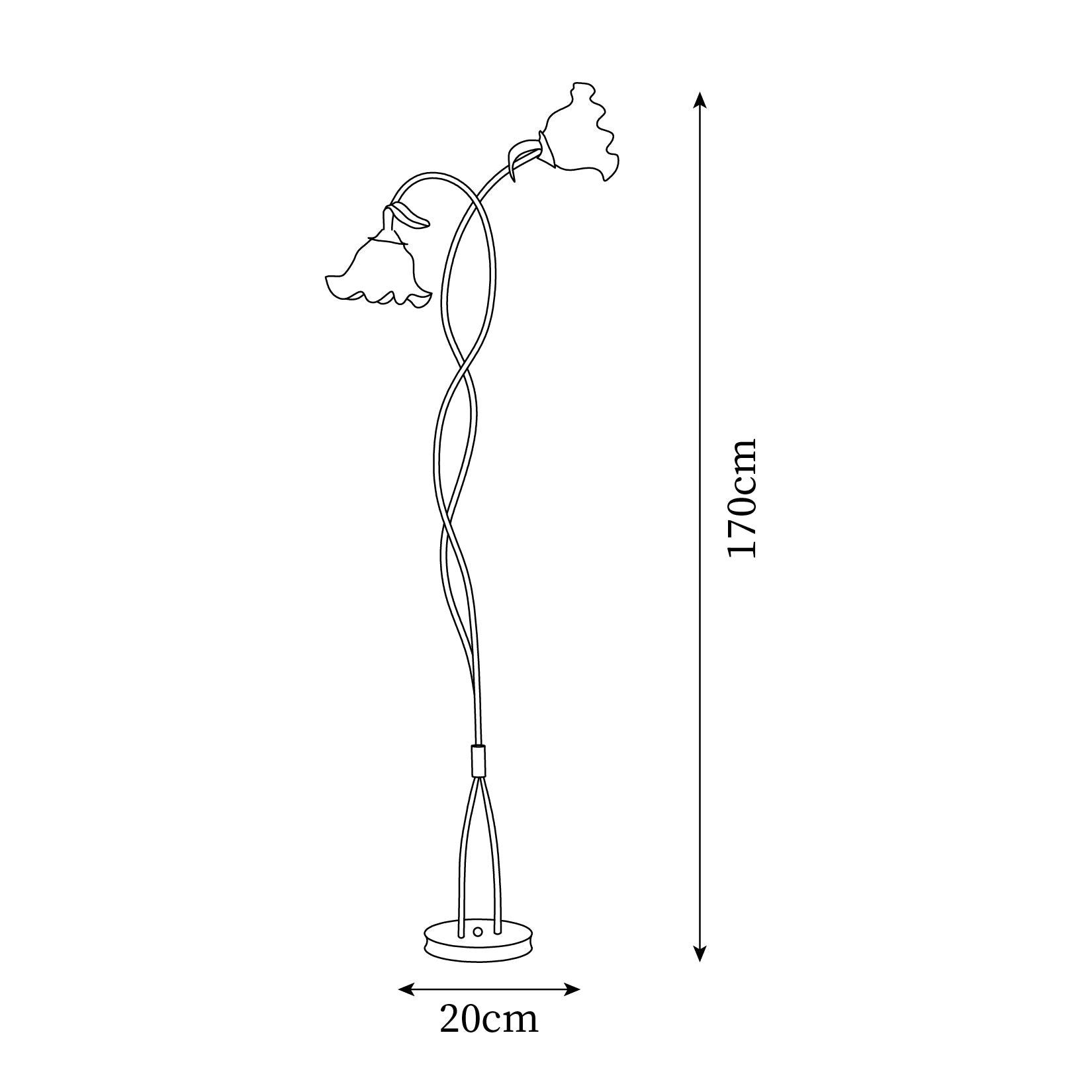 Bloomora | Blühende Design-Stehlampe