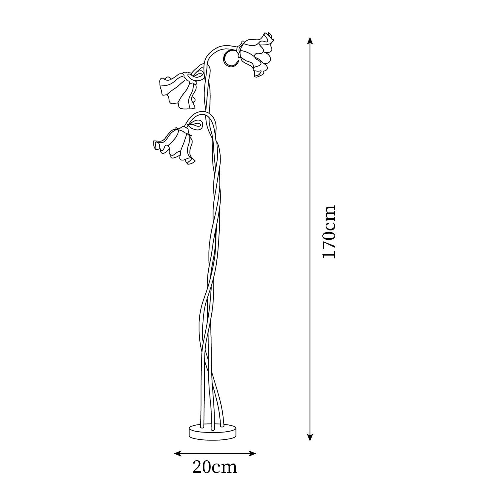 Bloomora | Blühende Design-Stehlampe