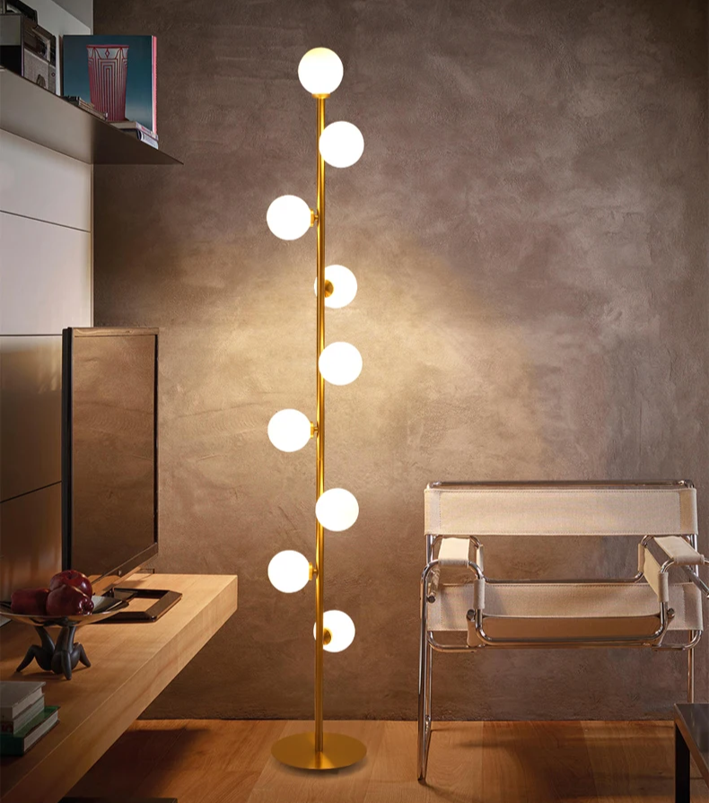 Celestina | Designer Stehlampe mit Kugellicht