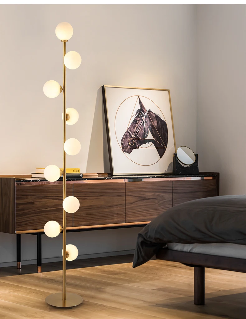 Celestina | Designer Stehlampe mit Kugellicht