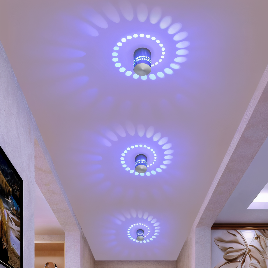 Spirava | LED Wandleuchte mit Spiral-Effekt