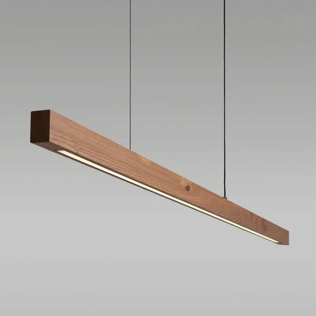 Cedira | Pendelleuchte im Holzleisten-Design