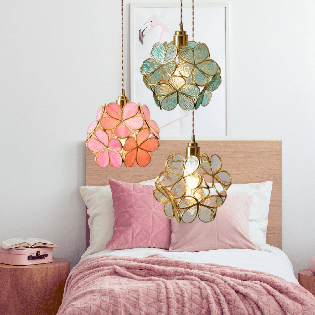 Blütenform | Glas LED Pendelleuchte