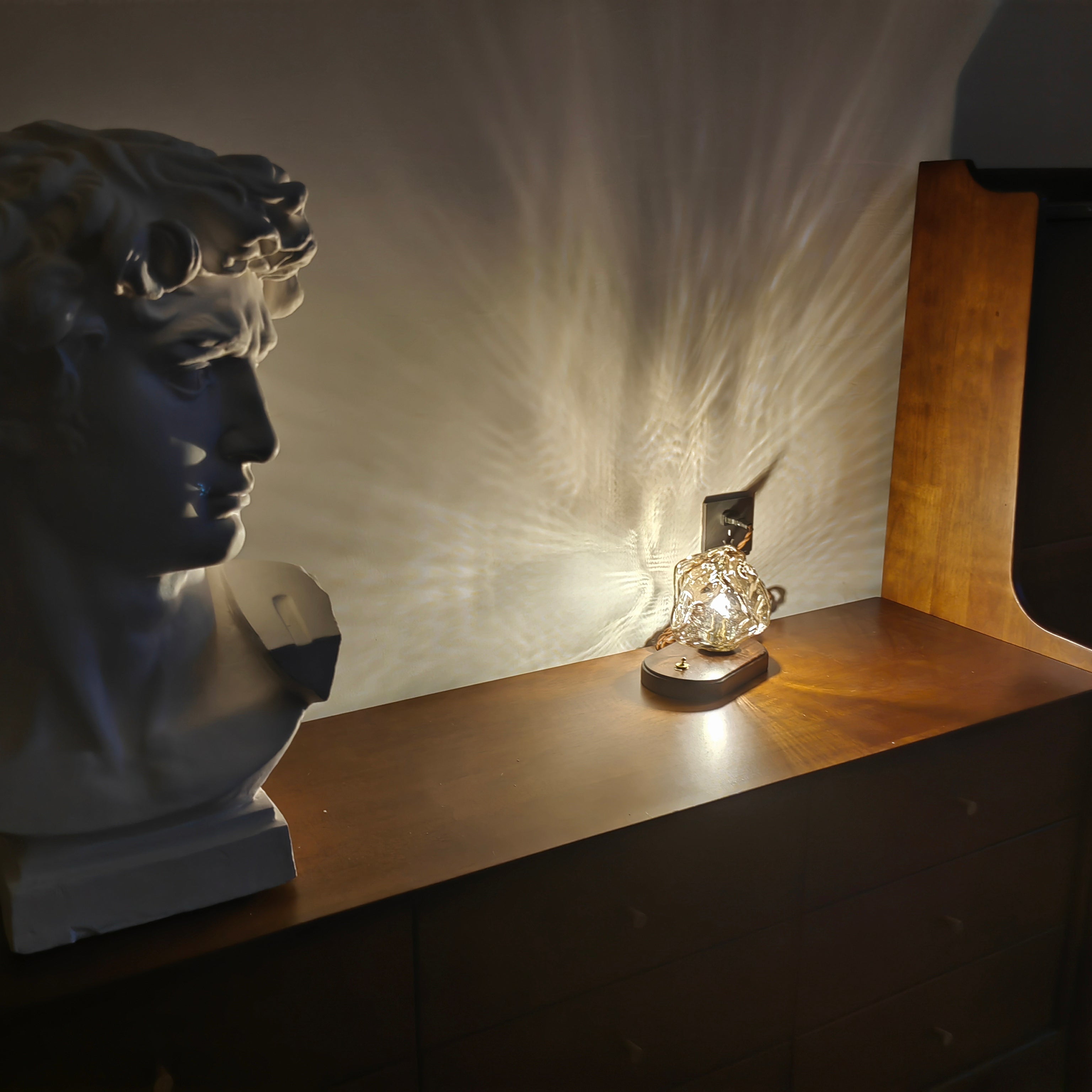 Averis | Glas Kristall Tischleuchte