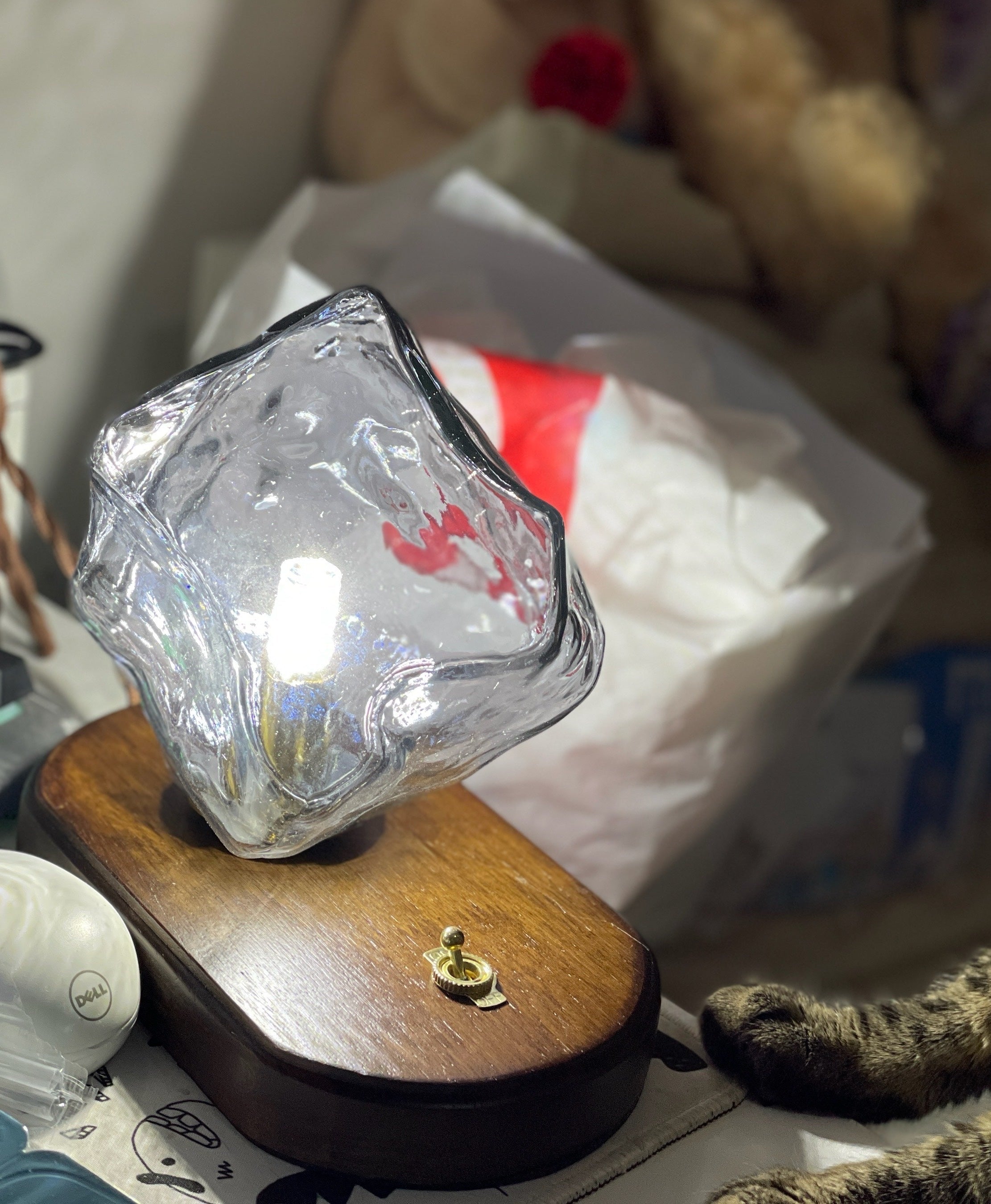 Averis | Glas Kristall Tischleuchte
