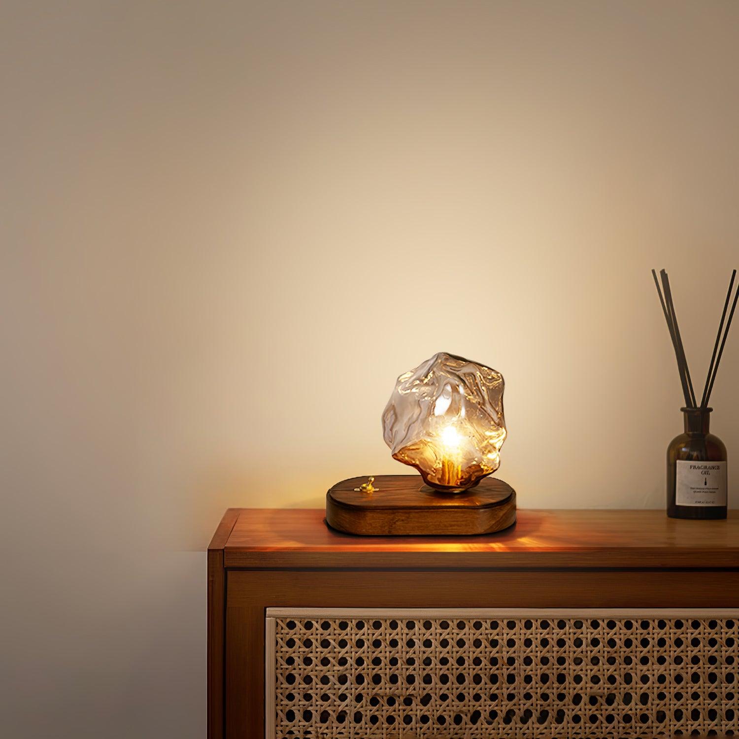 Averis | Glas Kristall Tischleuchte