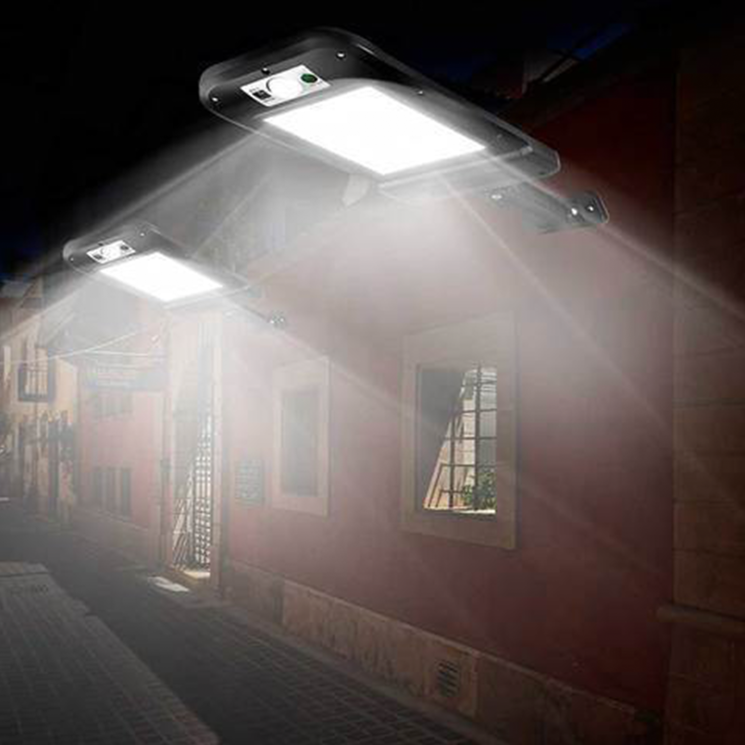 Veyron | Solar LED Wandleuchte mit Bewegungsmelder