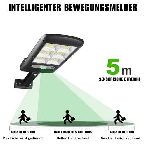 Veyron | Solar LED Wandleuchte mit Bewegungsmelder