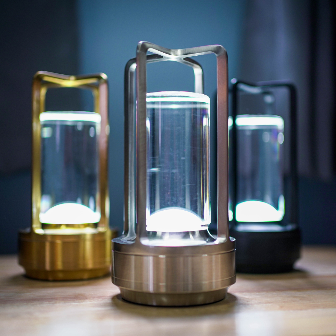 Kristall-Laterne | Stilvolle LED-Lampe mit Luxuscharakter