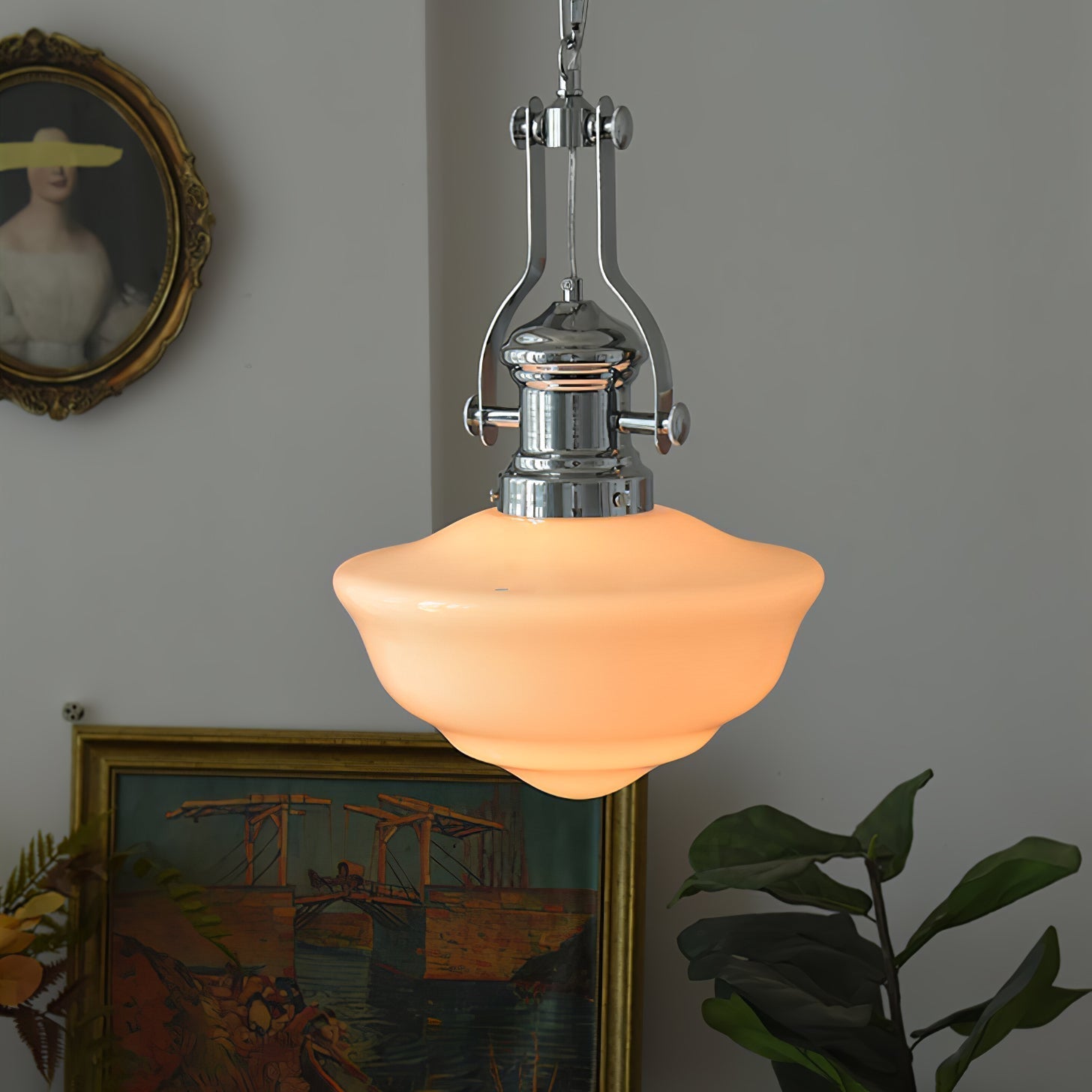 Amaris | Glas Pendelleuchte im Vintage-Stil