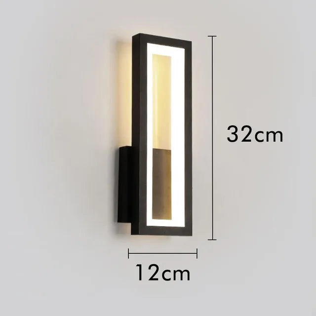 Linea | Minimalistische LED Wandleuchte Rechteckig
