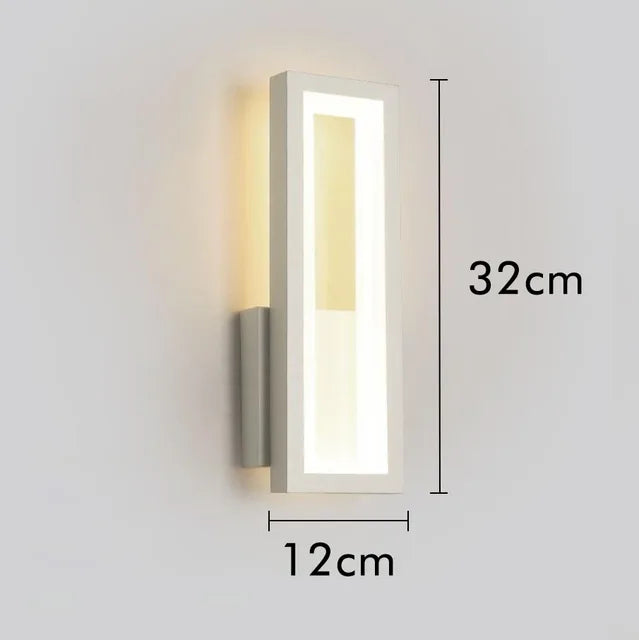 Linea | Minimalistische LED Wandleuchte Rechteckig