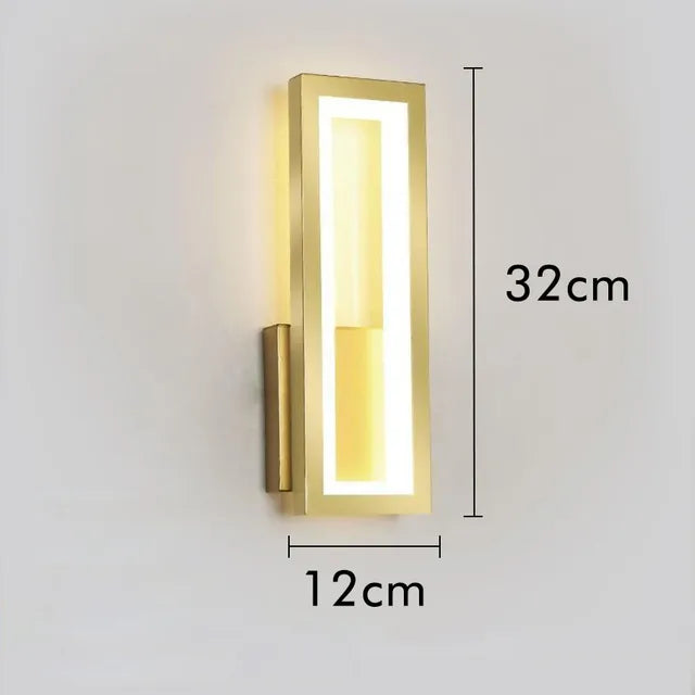 Linea | Minimalistische LED Wandleuchte Rechteckig