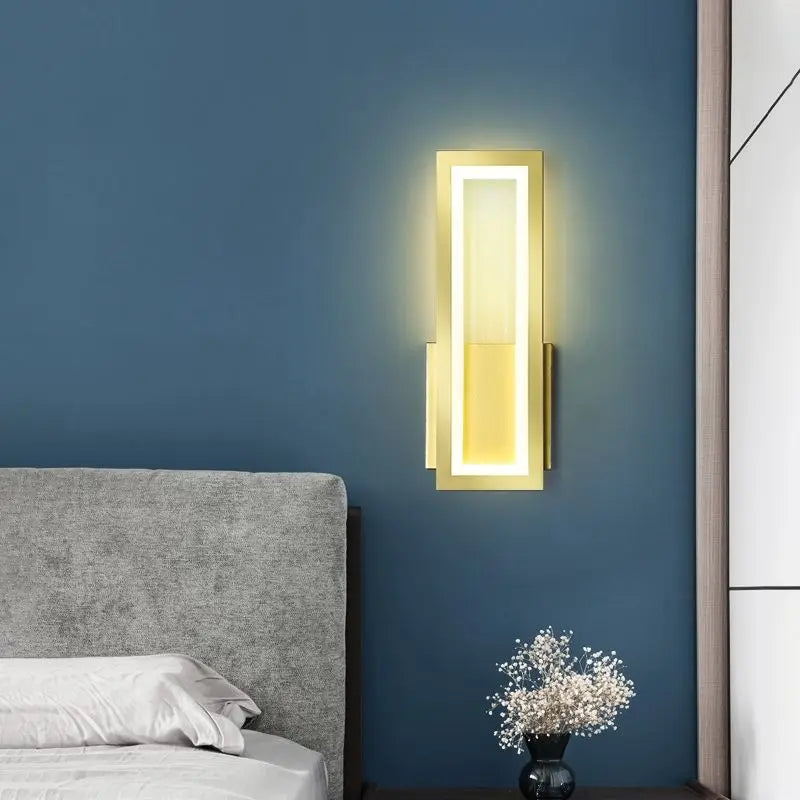 Linea | Minimalistische LED Wandleuchte Rechteckig