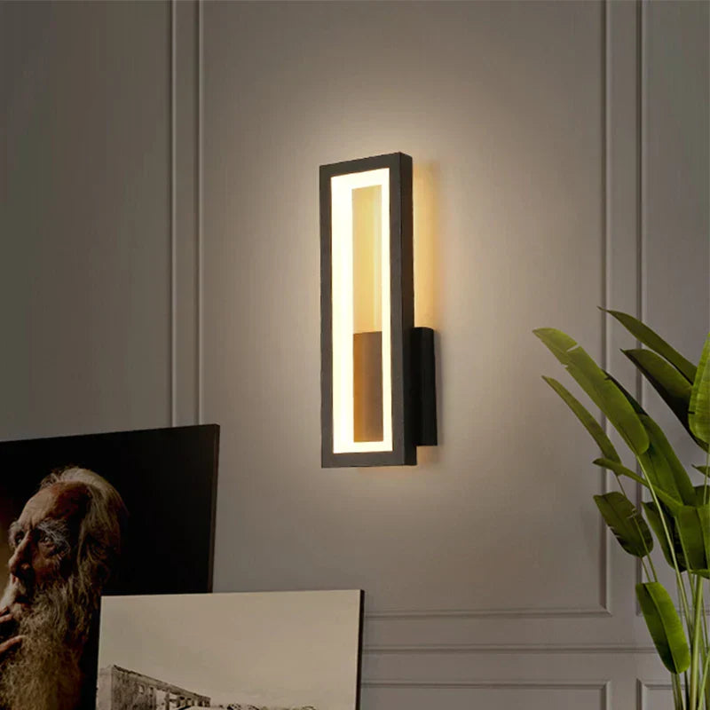 Linea | Minimalistische LED Wandleuchte Rechteckig