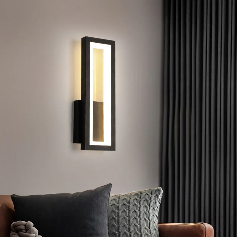 Linea | Minimalistische LED Wandleuchte Rechteckig
