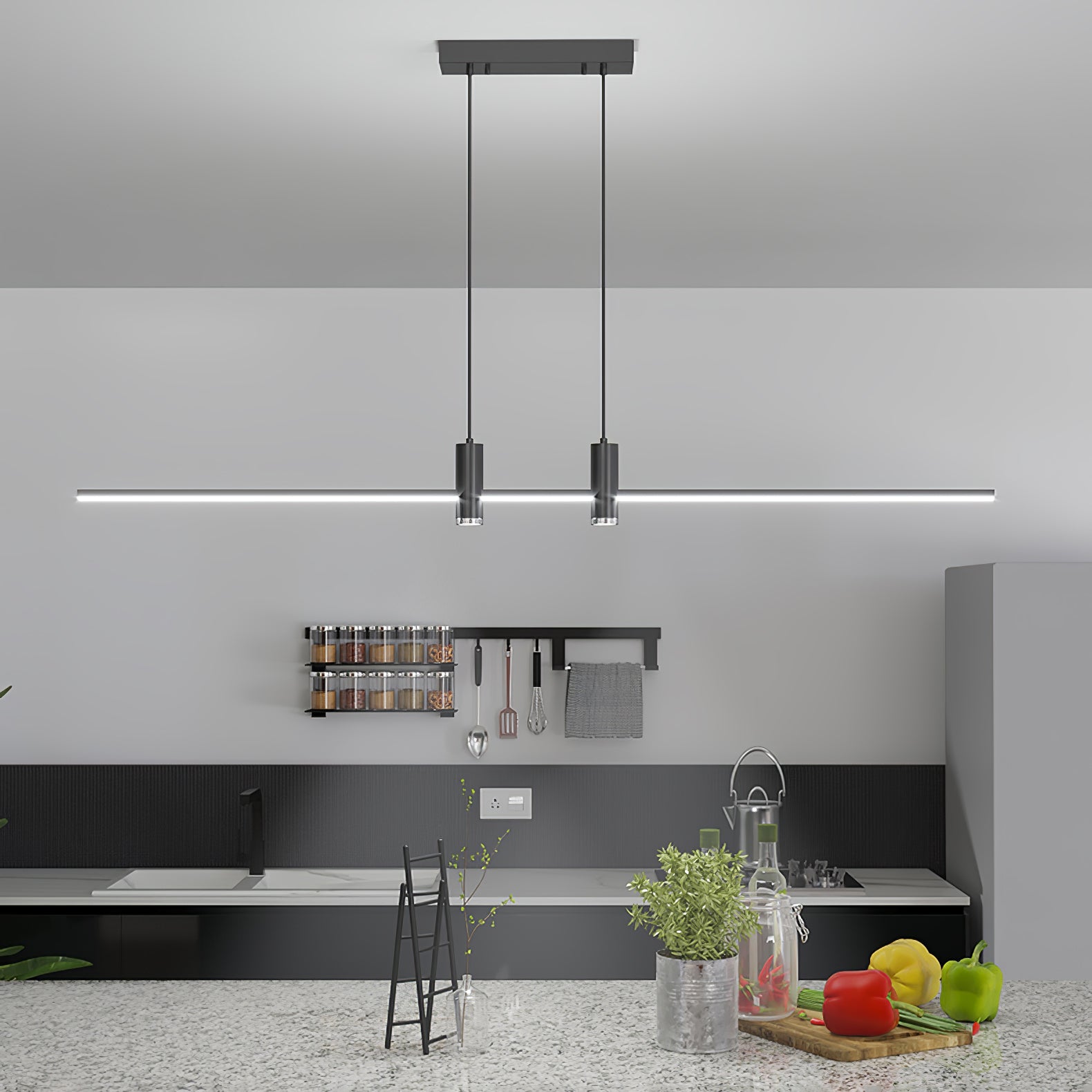 Linn | Minimalistische Metall-Hängelampe