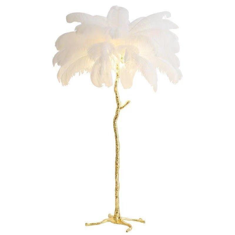 Nocturna | Stehlampe Mit Federschirm Modernes Design