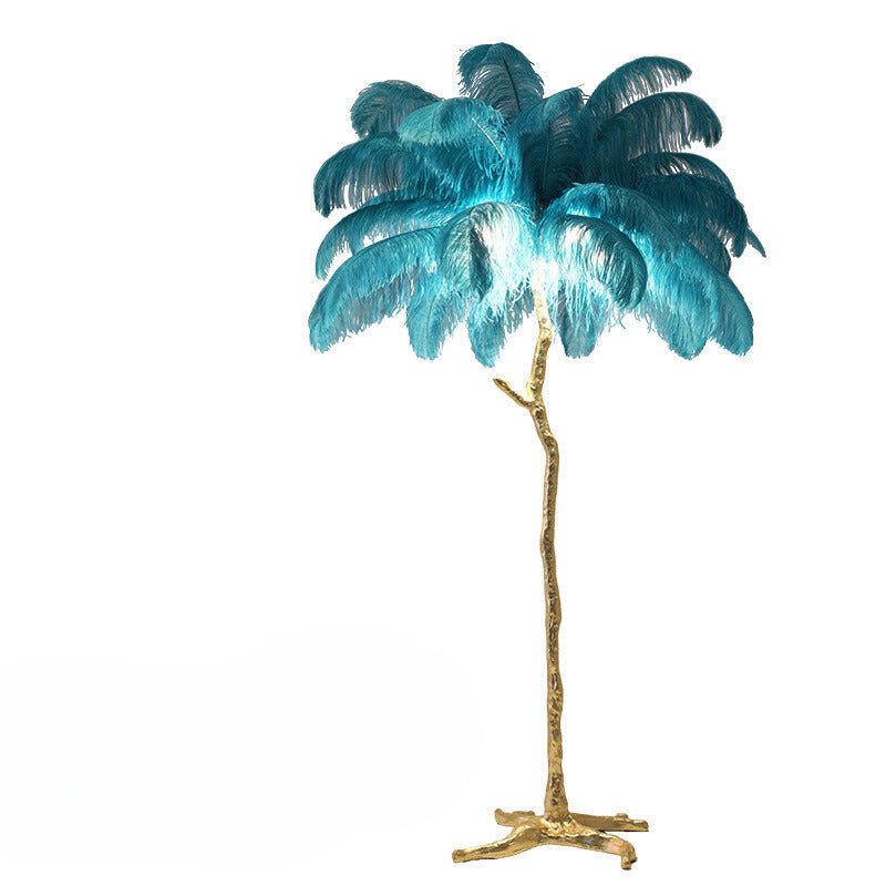 Nocturna | Stehlampe Mit Federschirm Modernes Design