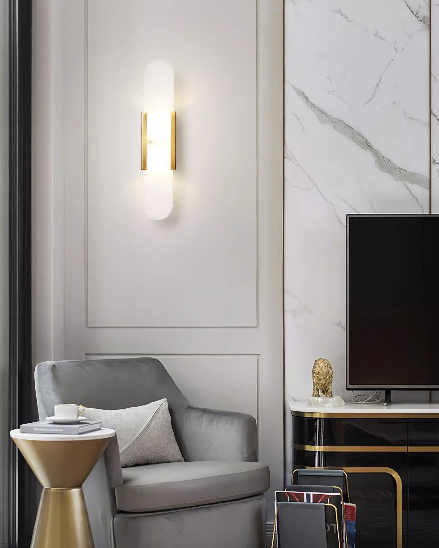 Marvella | LED Wandleuchte mit Marmoroptik