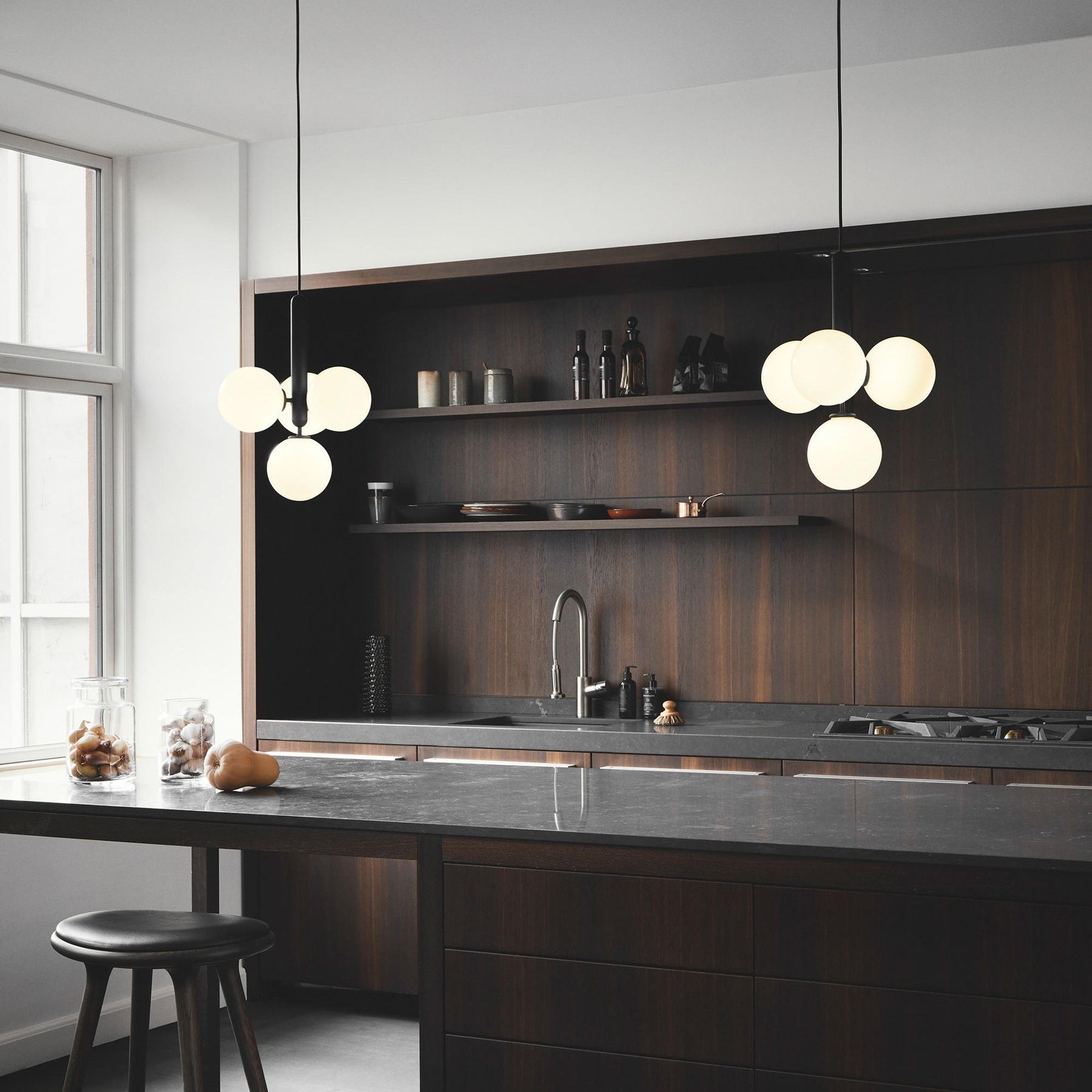 Lora | Moderne Glas-Hängelampe Kugelform Design